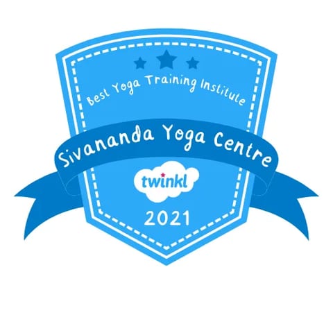 Twinkl badge naming Sivananda Yoga Centre a Best Yoga Training Institute, 2021